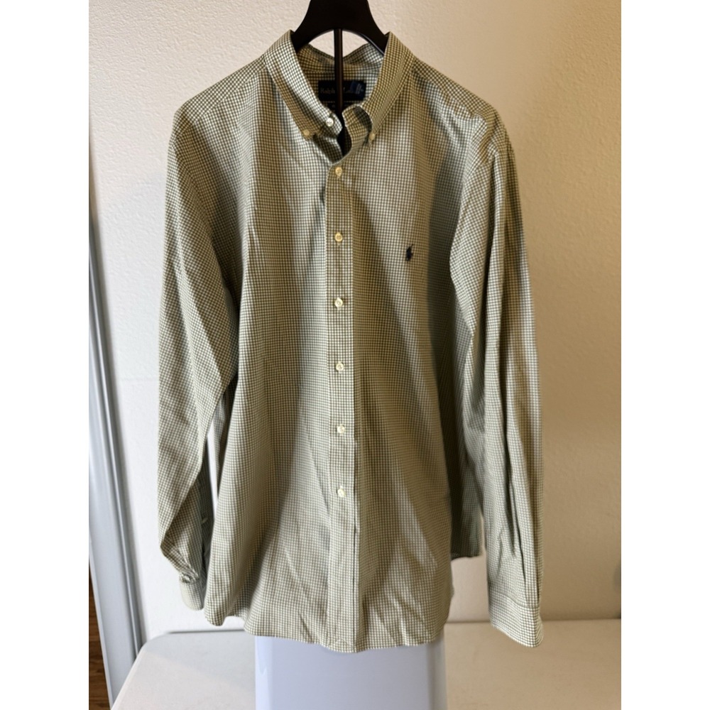 Polo Ralph Lauren Men's Button Down Shirt Classic Fit Check Pattern Size 2XL